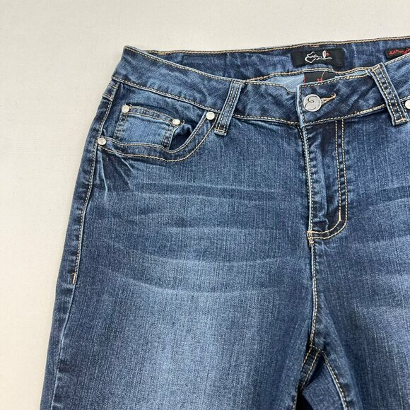Earl Jeans Womens Straight Leg Jeans Embellished Rhinestone Size 10 - Picture 3 of 10